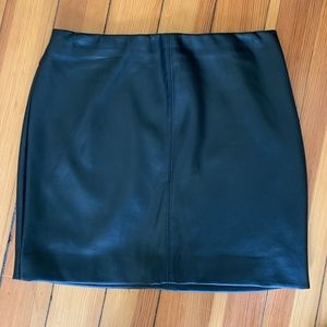 Began Leather Mini Skirt